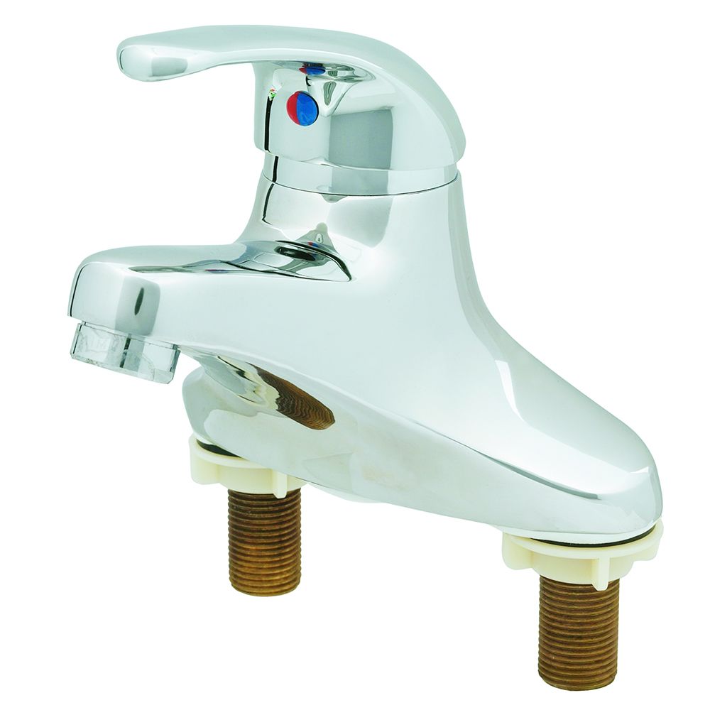 T&S Brass B-2710 Deck Mount Single Lever Lavatory Faucet with Pop-Up Drain Assy