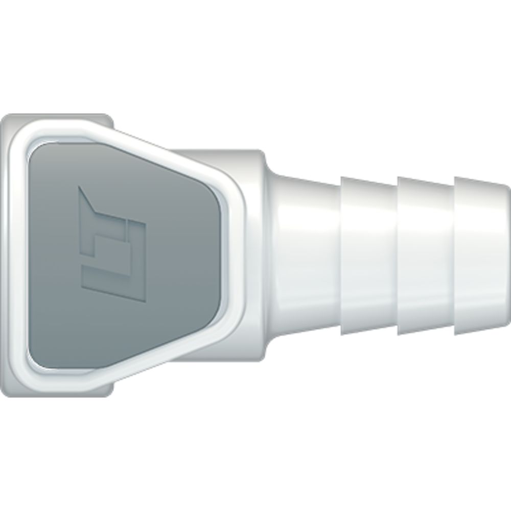 LinkTech 50AC Series Straight Female, Non-valved, 3/8" HB, Natural Acetal