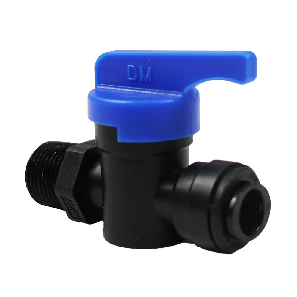 NeoFit - Polypropylene Black Male Ball Valve 3/8" x 3/8" NPTF