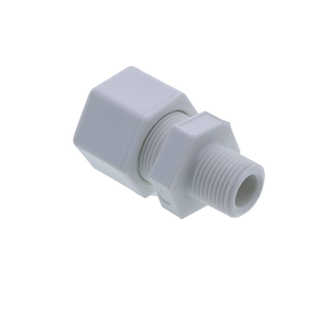 JACO 10-10-6-P-PG Polypropylene Male Connector 5/8 OD Tube x 3/8 MPT