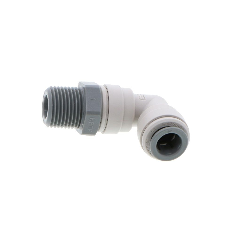 John Guest Swivel Elbow NPTF - 3/8 x 3/8 NPTF