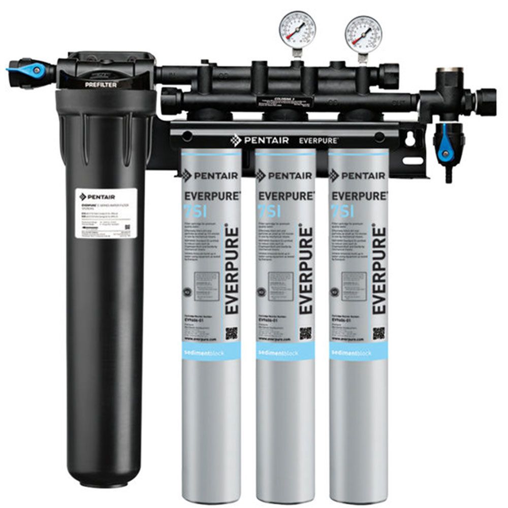 Everpure EV932475 Insurice Triple PF-7SI Water Filter System with Pre-Filter