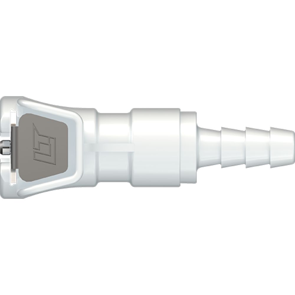 LinkTech 20AC Series Straight Female, Non-valved, 3/16" HB, Natural Acetal