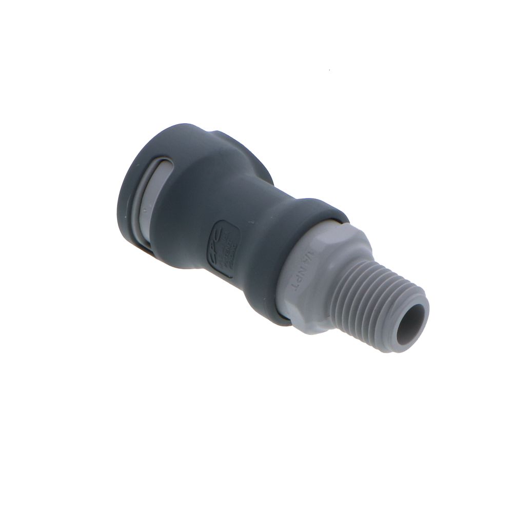 NS4D10004BSPT06 ABS Valved Male Thread Coupling Body 1/4 BSPT