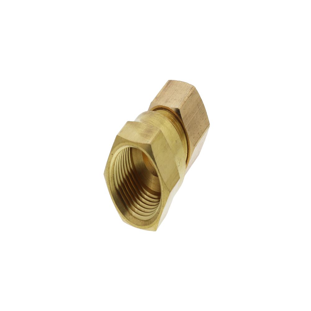 Brass Compression Female Connector 3/8 Compression x 3/8 FPT