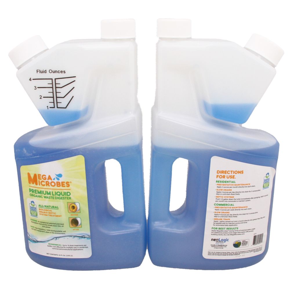 MegaMicrobes MML-32FL Liquid Premium Organic Waste Digester 32oz