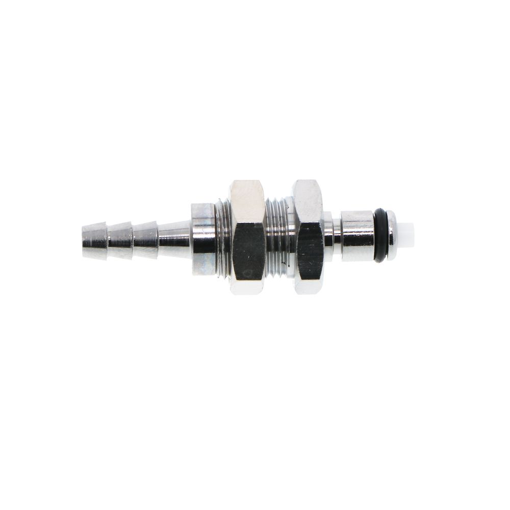 MCD4203 Valved Panel Mount Hose Barb Coupling Insert 3/16 ID Barb