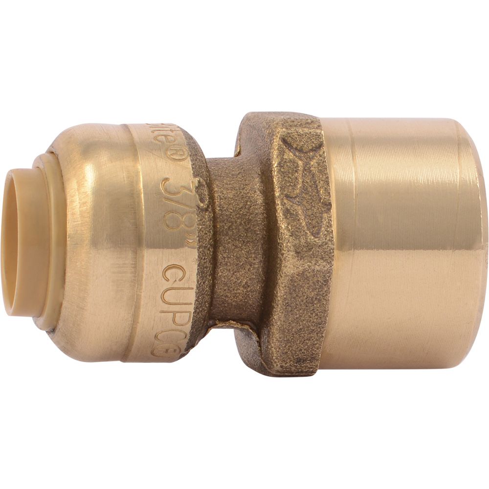 SharkBite® U070LF Lead-Free Brass Push-to-Connect Female Adapter - 3/8" x 1/2" FPT