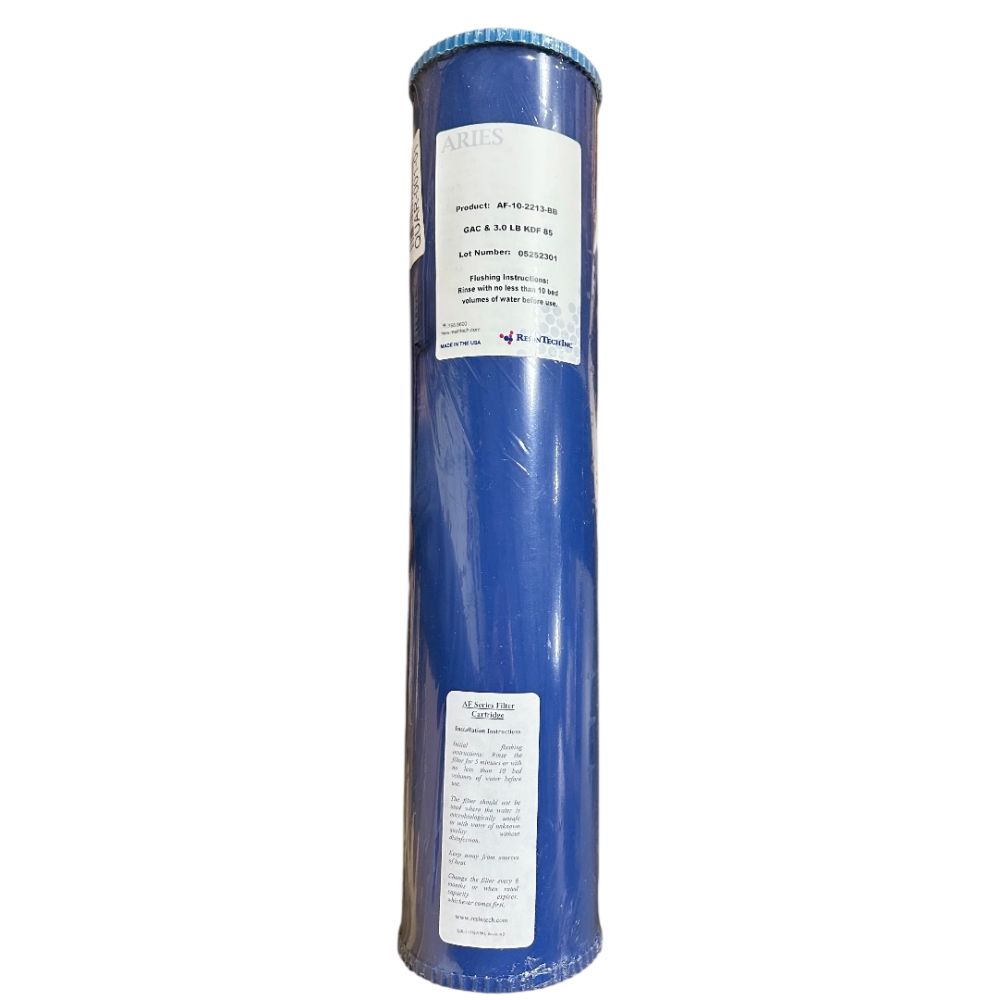 20" x 4.5" KDF-85 Coconut Shell GAC Cartridge Stabilized 3.0 lbs