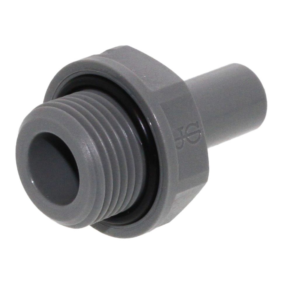 John Guest Stem Adapter BSPT - 3/16 x 1/8 BSPT
