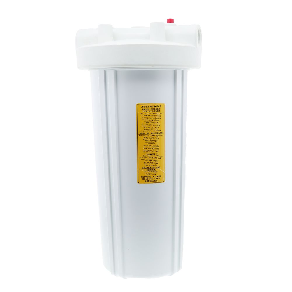 Watts Flowmatic 20" Full Flow Water Filter Housing White/White w/ PR
