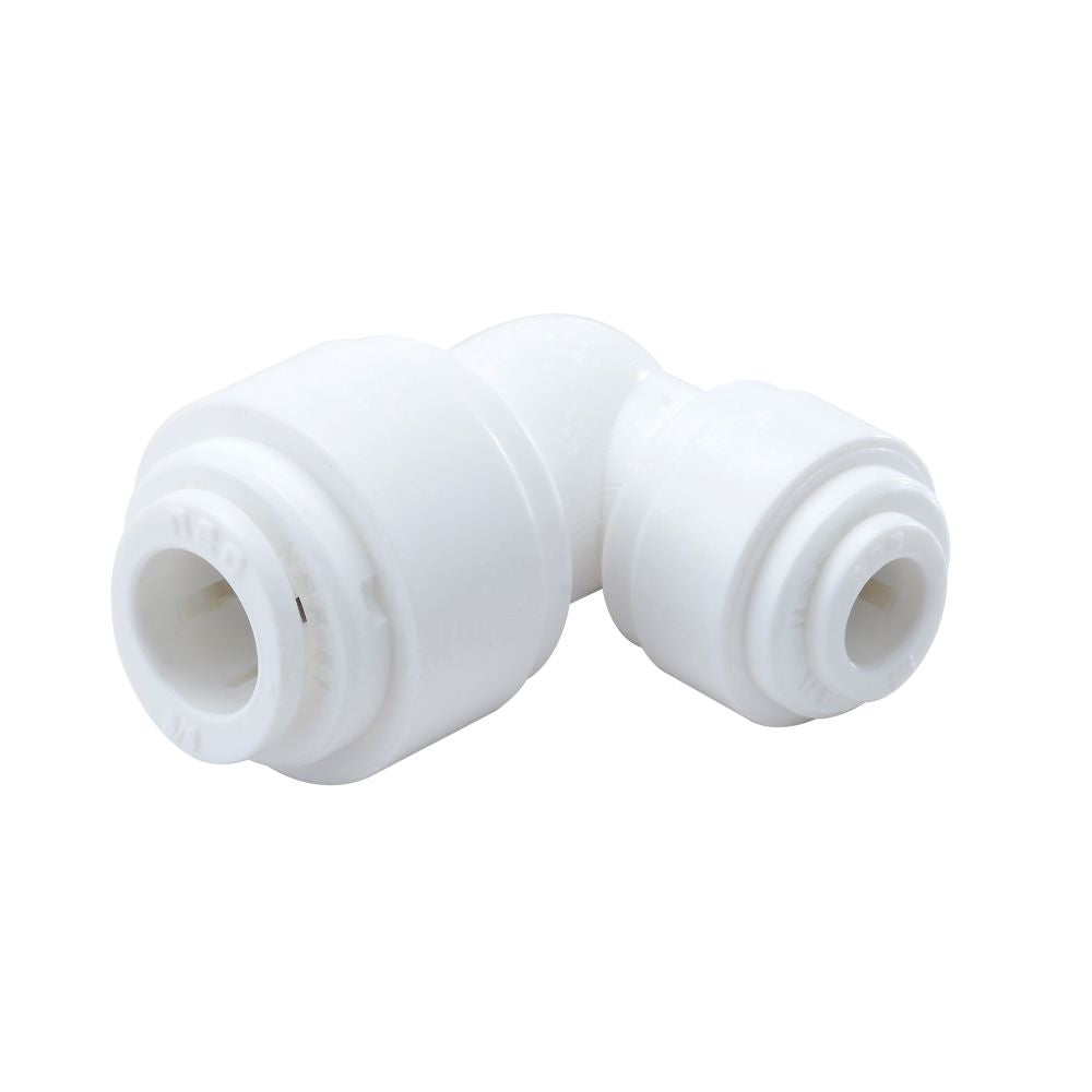 NeoFit - Acetal White Union Elbow 3/8" tube x 1/4" tube