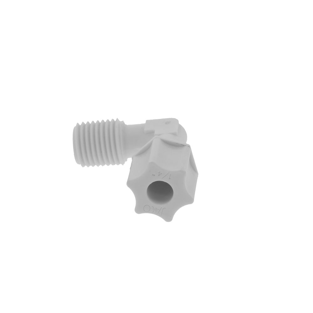 JACO 40-4-4-P-O Polypropylene Male Elbow 1/4 OD Tube x 1/4 MPT
