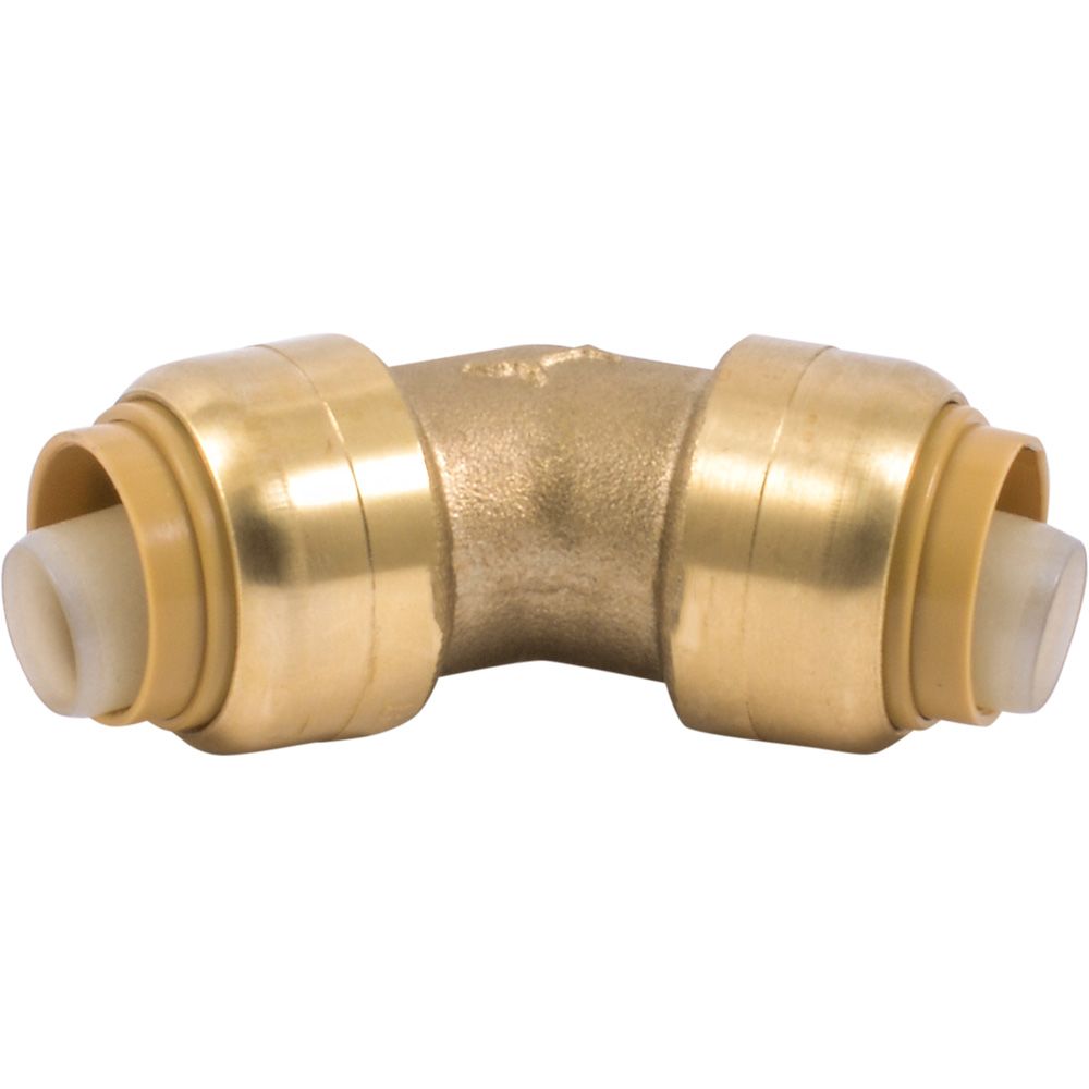 SharkBite® U648LF Lead-Free Brass Push-to-Connect 45-Degree Elbow - 1/2" x 1/2"