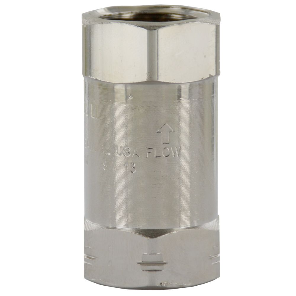 Lead-Free Nickel Plated Brass Flow Restrictor 1/2" FPT x 1/2 FPT 2 GPM