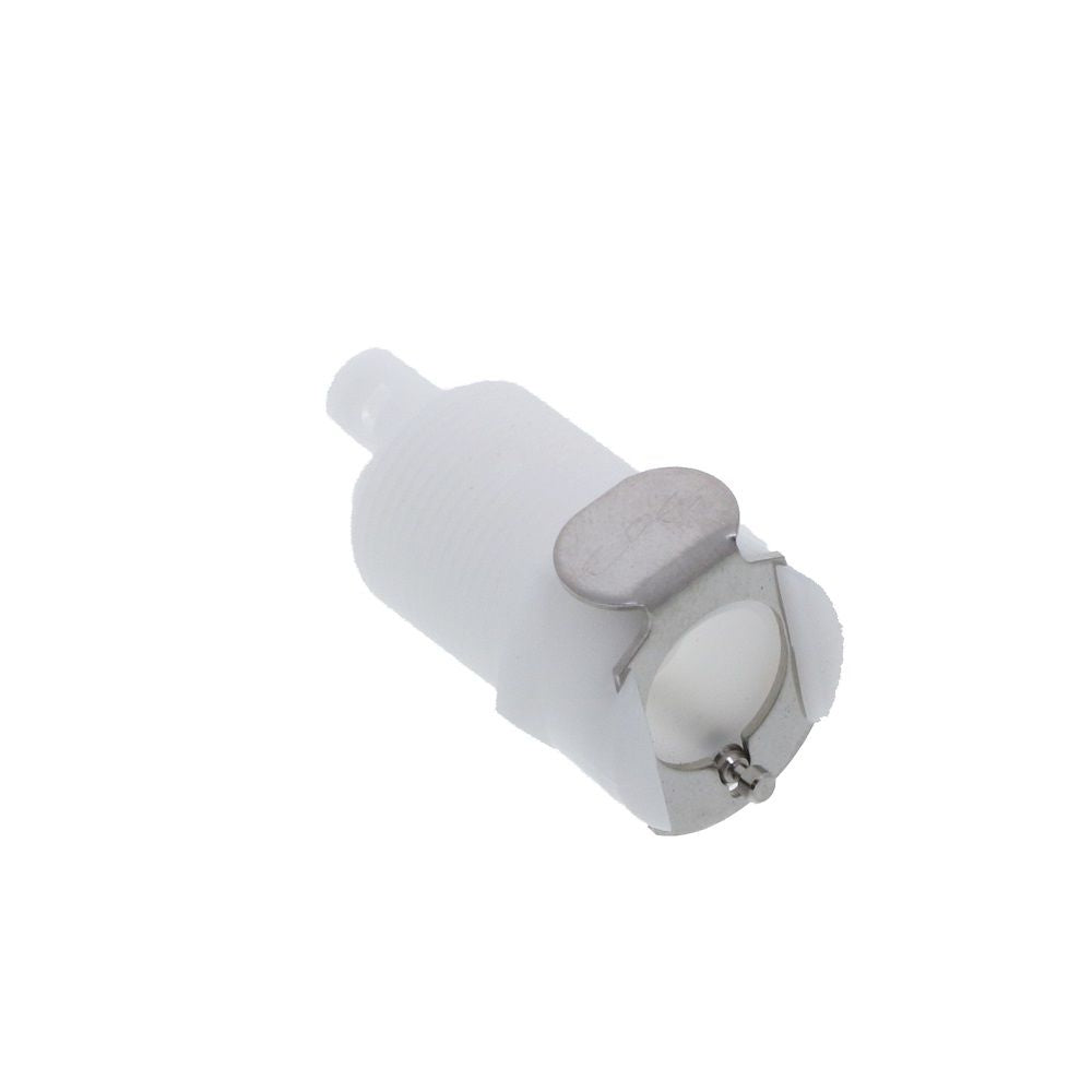 Colder PTC16010 Non-Valved Panel Mount Hose Barb Coupling Body - 1/16 ID Barb