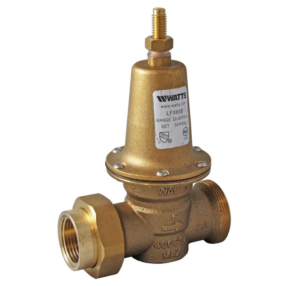 Watts LFX65BU Lead Free Pressure Regulator 1" FPT Union