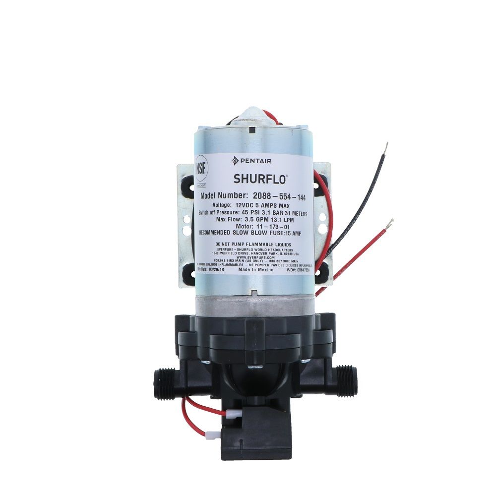 SHURflo 2088-554-144 Delivery Pump 3.5 GPM 45 PSI 12VDC No Cord