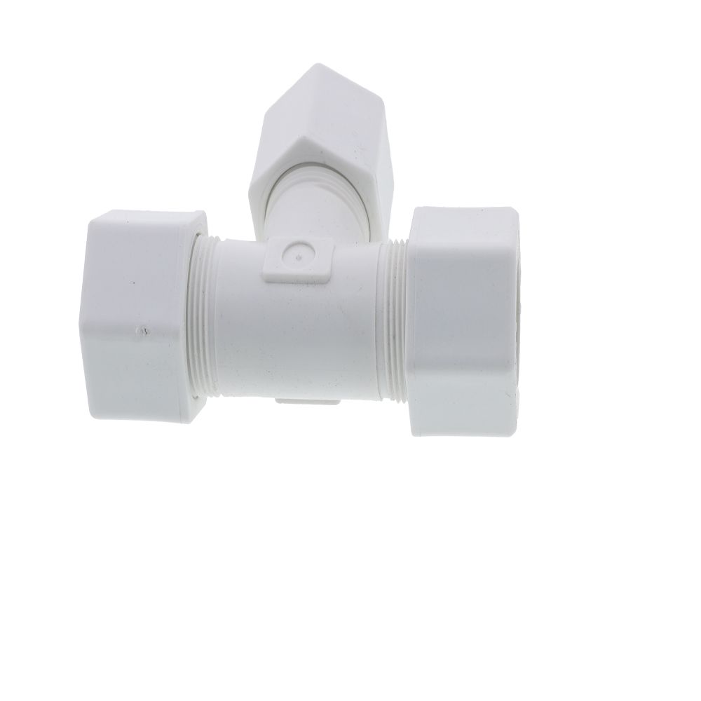 JACO 70-14-P-PG Polypropylene Union Tee 7/8 OD Tube x 7/8 OD Tube x 7/8 OD Tube