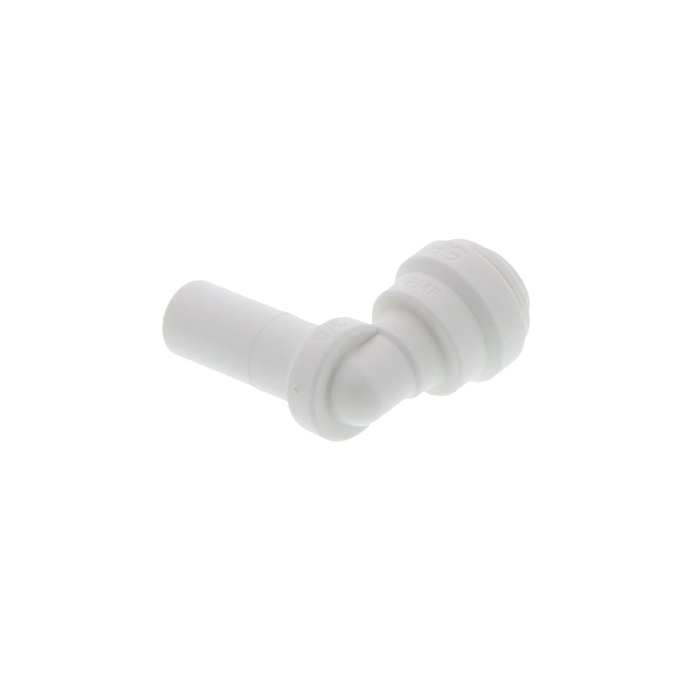 John Guest Stem Elbow Connector Polypro - 3/8 Stem x 1/4