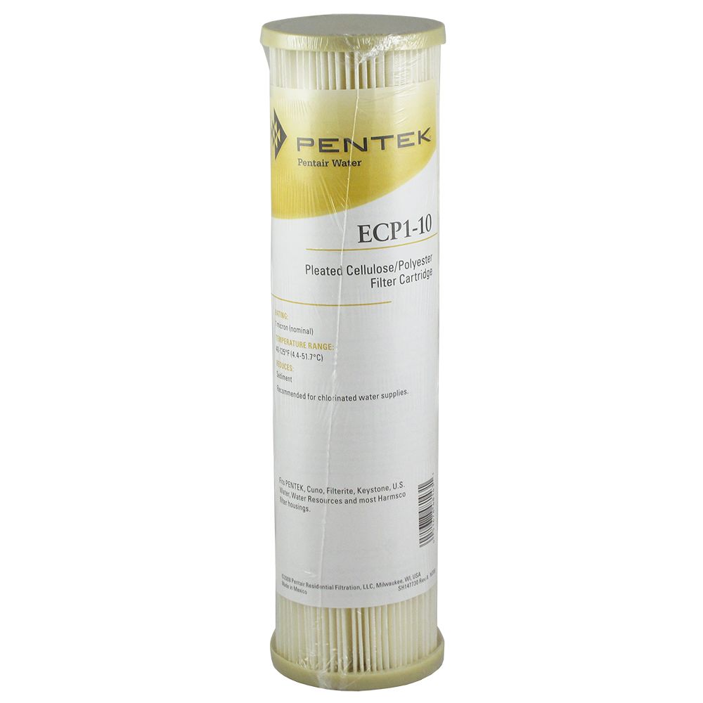 9-3/4" Pentek Pleated Cellulose-Polyester ECP1-10 1 mic Filter