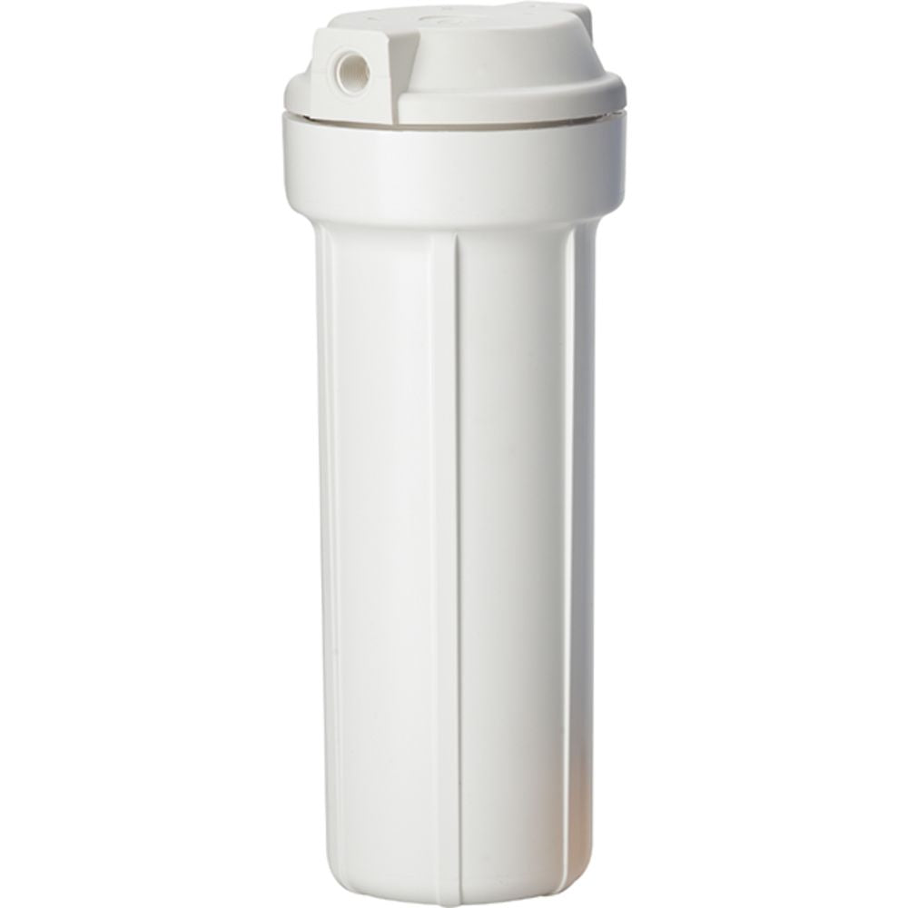 Pentair 158739 10" Slim Line Flat Cap Filter Housing 1/4 White Sump No PR - Fresh Water Systems