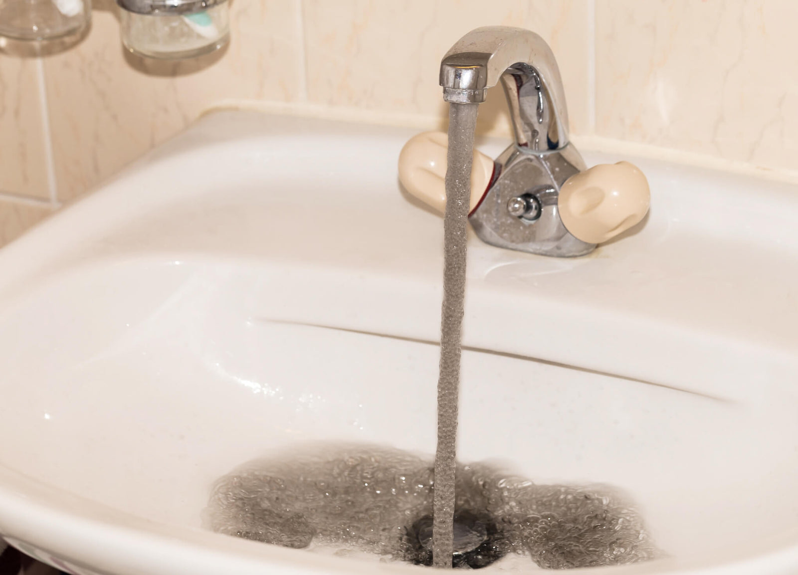 gray water out of sink