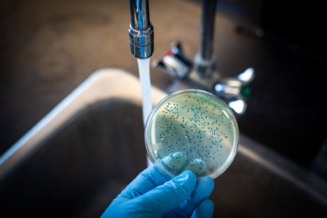 petri dish with bacteria