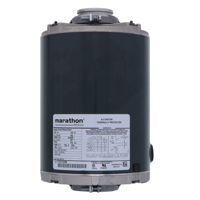 Marathon 872 NEMA 48YZ Frame RO/Carbonator Motor 3/4 HP 115/230V