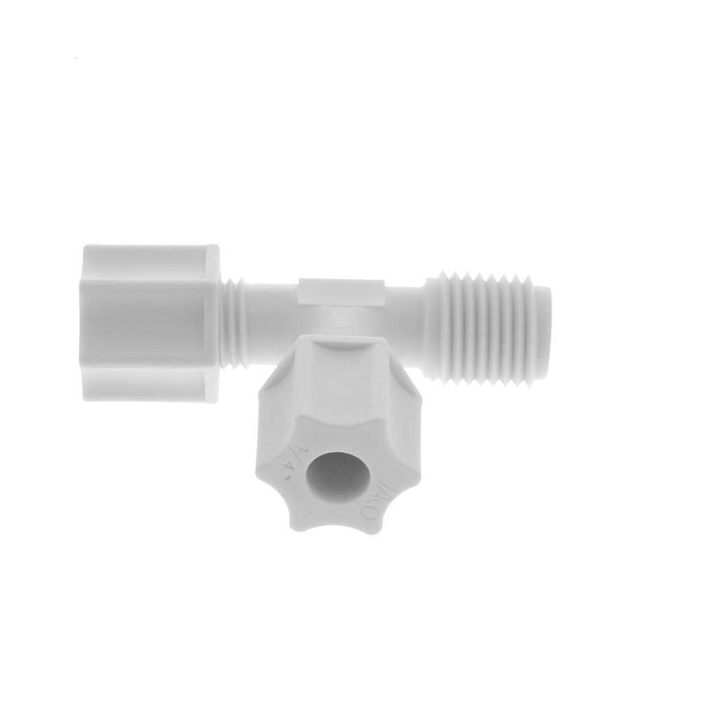 JACO 75-4-4-P-O Polypropylene Male Run Tee 1/4 OD Tube x 1/4 MPT