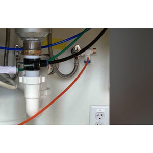 Neo-Pure 4 Stage RO Manifold Retrofit, 25 GPD, Alkaline Remineralizer, Drain Saddle, Feed Adapter, Permeate Pump