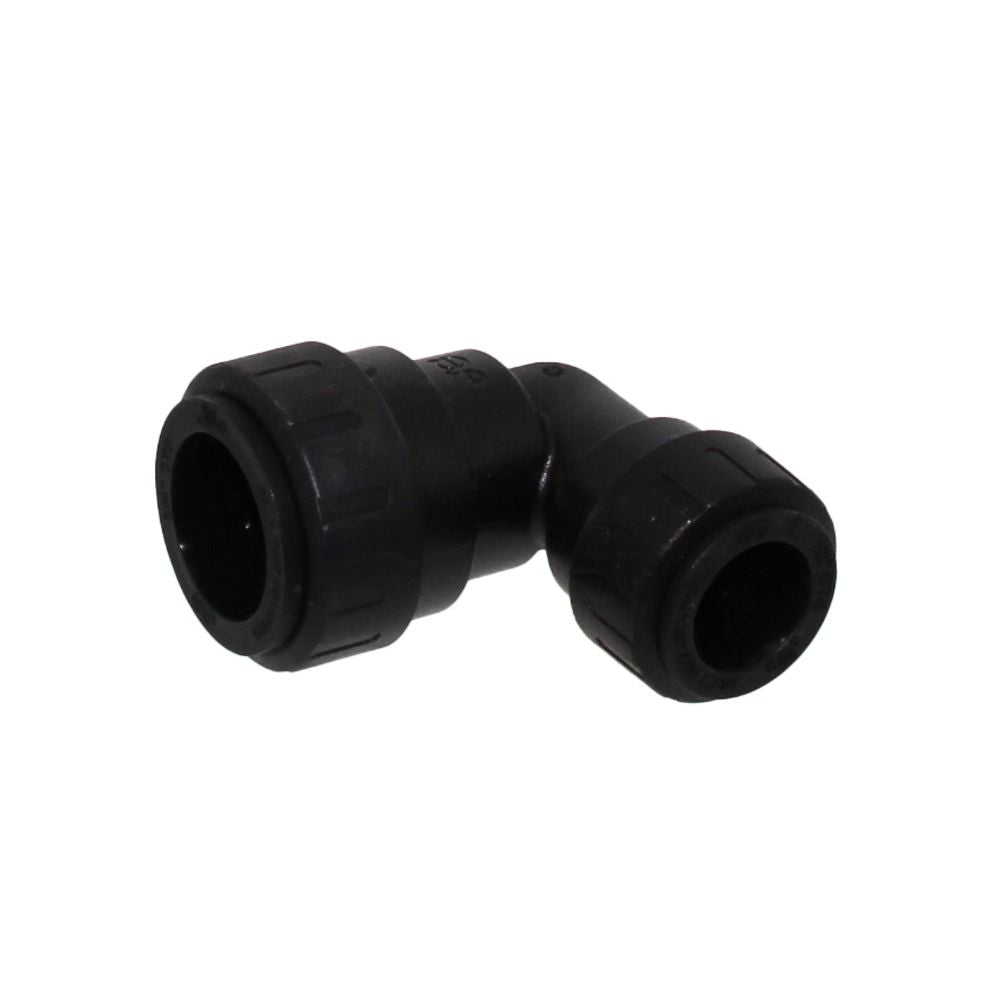 John Guest ProLock Black Reducing Elbow - 3/4 CTS x 1/2 CTS