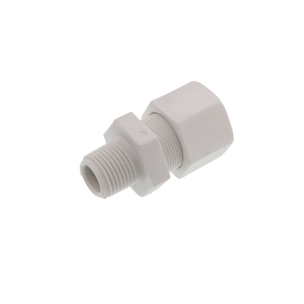 JACO 10-12-8-P-PG Polypropylene Male Connector 3/4 OD Tube x 1/2 MPT