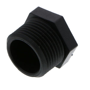 Pipe Plug Hex Head - 1" MNPT Polypro Black