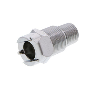 LCD15004 Valved Panel Mount Male Thread Coupling Body 1/4 NPT