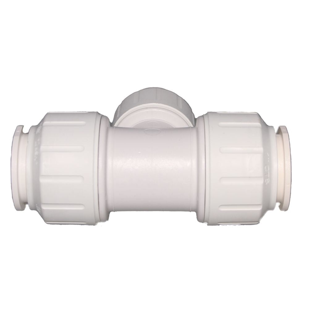 John Guest Reducing Tee - 1 x 1 x 3/4 CTS