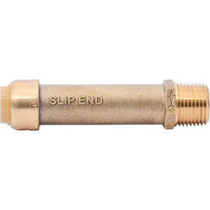 SharkBite® U3120LF Lead-Free Brass Push-to-Connect SLIP Male Adapter - 1/2" Slip x 1/2" MPT