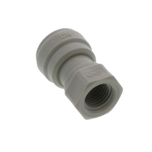DMfit Female Flare Adapter - 3/8 Push-in x 7/16-20UNF- V Type