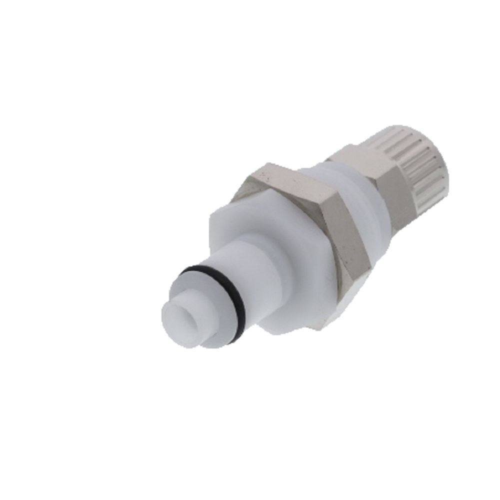PLCD40006 Valved Panel Mount PTF Coupling Insert 3/8 PTF