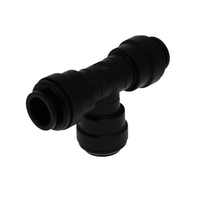 John Guest Union Tee BLACK ACETAL - 12mm