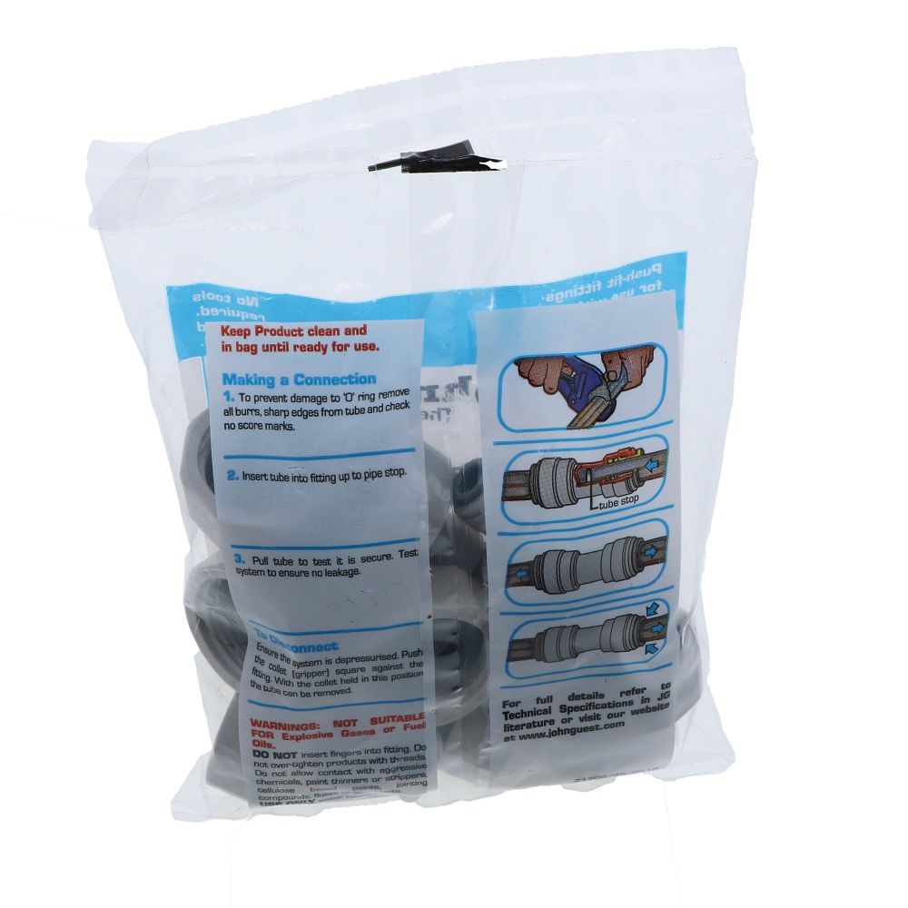 John Guest Tap Adaptor BSP Thread - 1/4" x 3/4" BSP Flat End