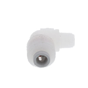 Kynar PVDF Male Elbow - 1/4 x 1/8 NPTF