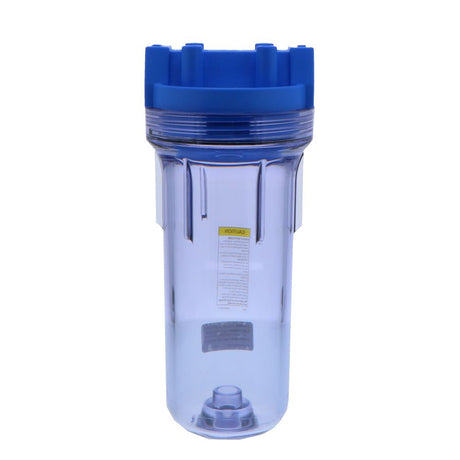 Pentek 150072 10" Standard Filter Housing Blue/Clear w/o PR - 3/4" FPT