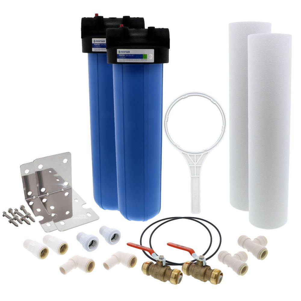 20" Heavy Duty Twin Sediment Prefilter Kit - 1",All Products : American Fashion Style Bags On Sale
