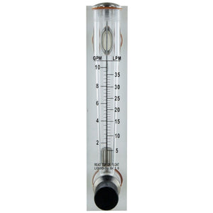 Axeon 205105 Acrylic RO Flowmeter - 1-10 GPM