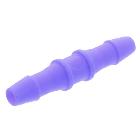 FitQuik PVDF [Kynar] Tube to Tube Straight Fitting Purple Tint - 3/32 HB x 3/32 HB