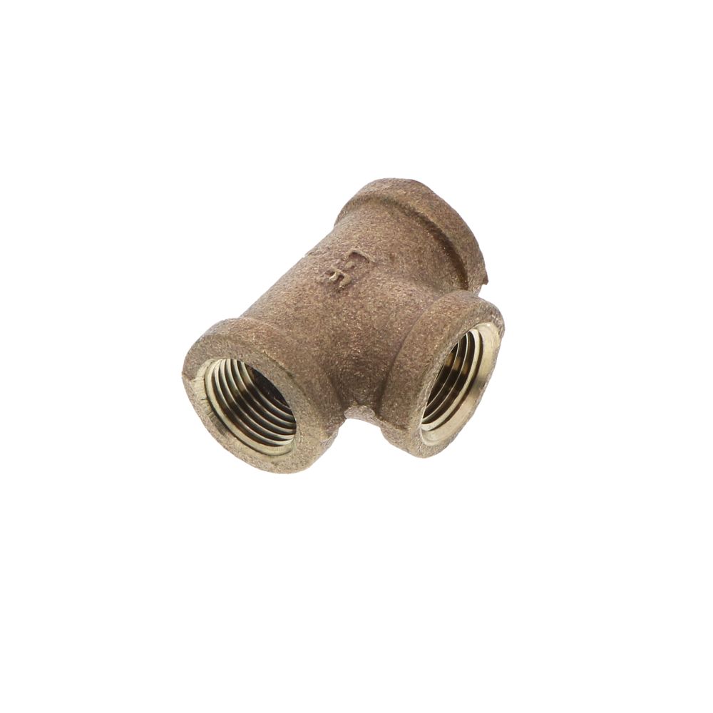 Lead-Free Cast Brass Tee 3/8" FPT x 3/8" FPT  x 3/8" FPT