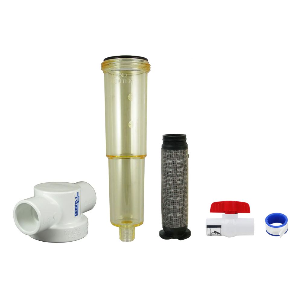 Rusco Chemically Resistant Sediment Trapper Filter T Style 3/4" SS - 140 Mesh [104 micron]