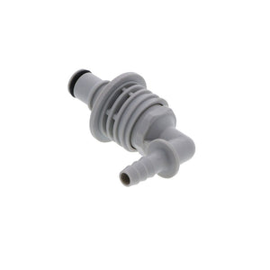 NS4D43004 Valved Panel Mount Elbow Hose Barb Coupling Insert 1/4 ID Barb
