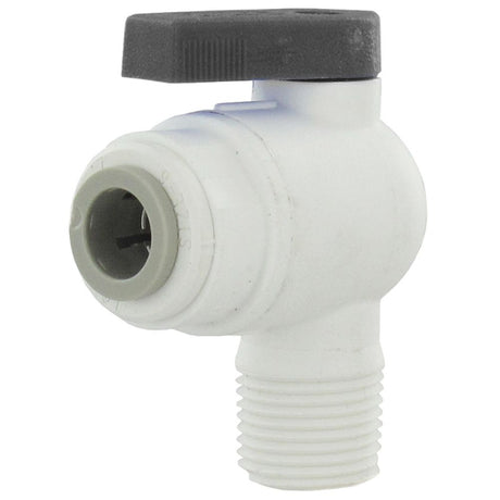 Parker LIQUIfit Male Elbow Valve - 1/4 QC x 1/4 MPT